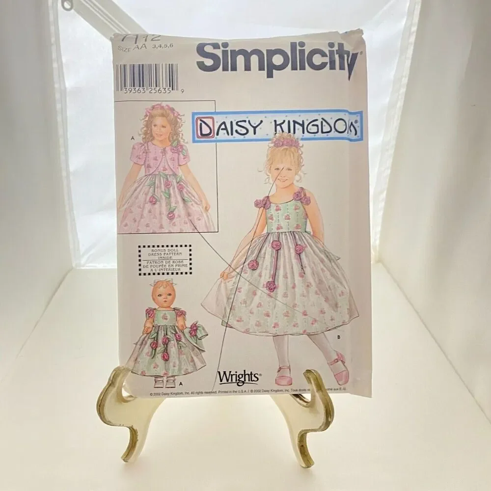 #7112 Simplicity Daisy Kingdom girls,Jacket and Doll Clothes  18